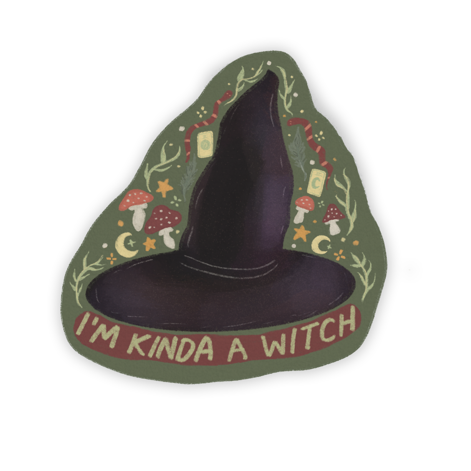 I'm Kinda A Witch Single Sticker