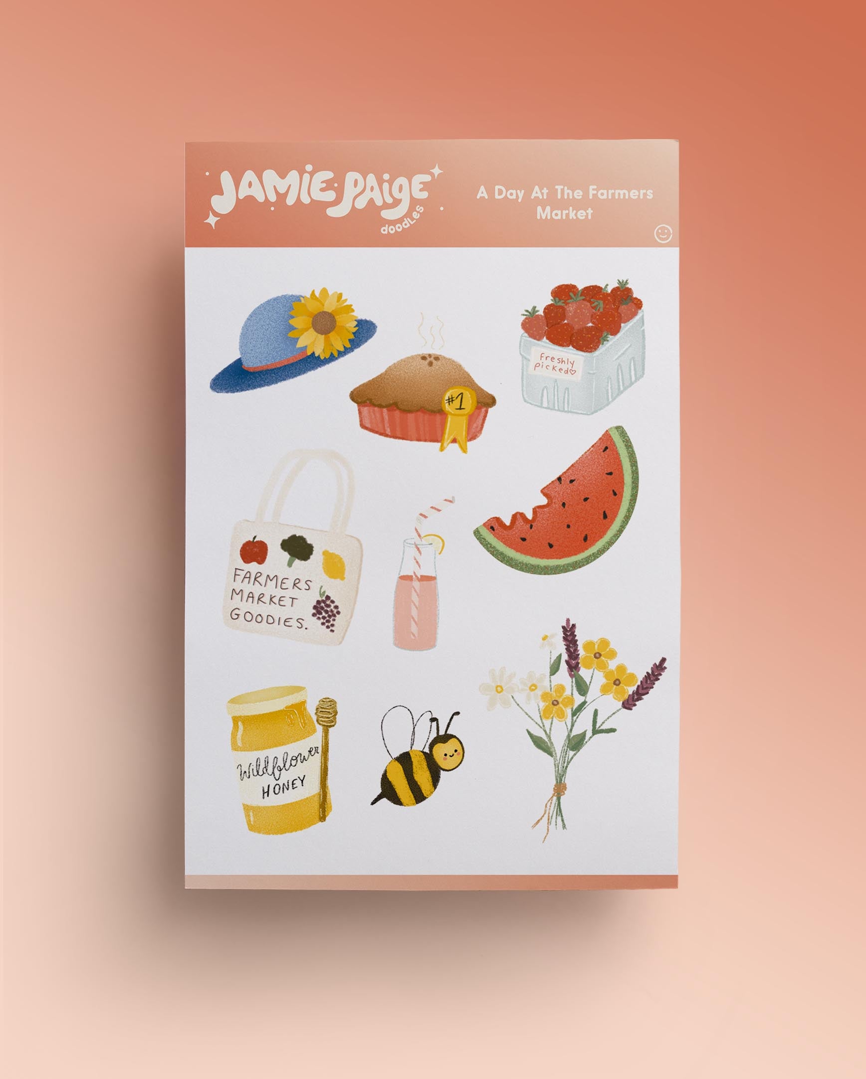 A Day At The Farmers Market Sticker Sheet