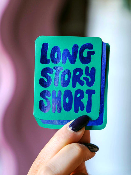 Long Story Short Bookmark (Emerald)