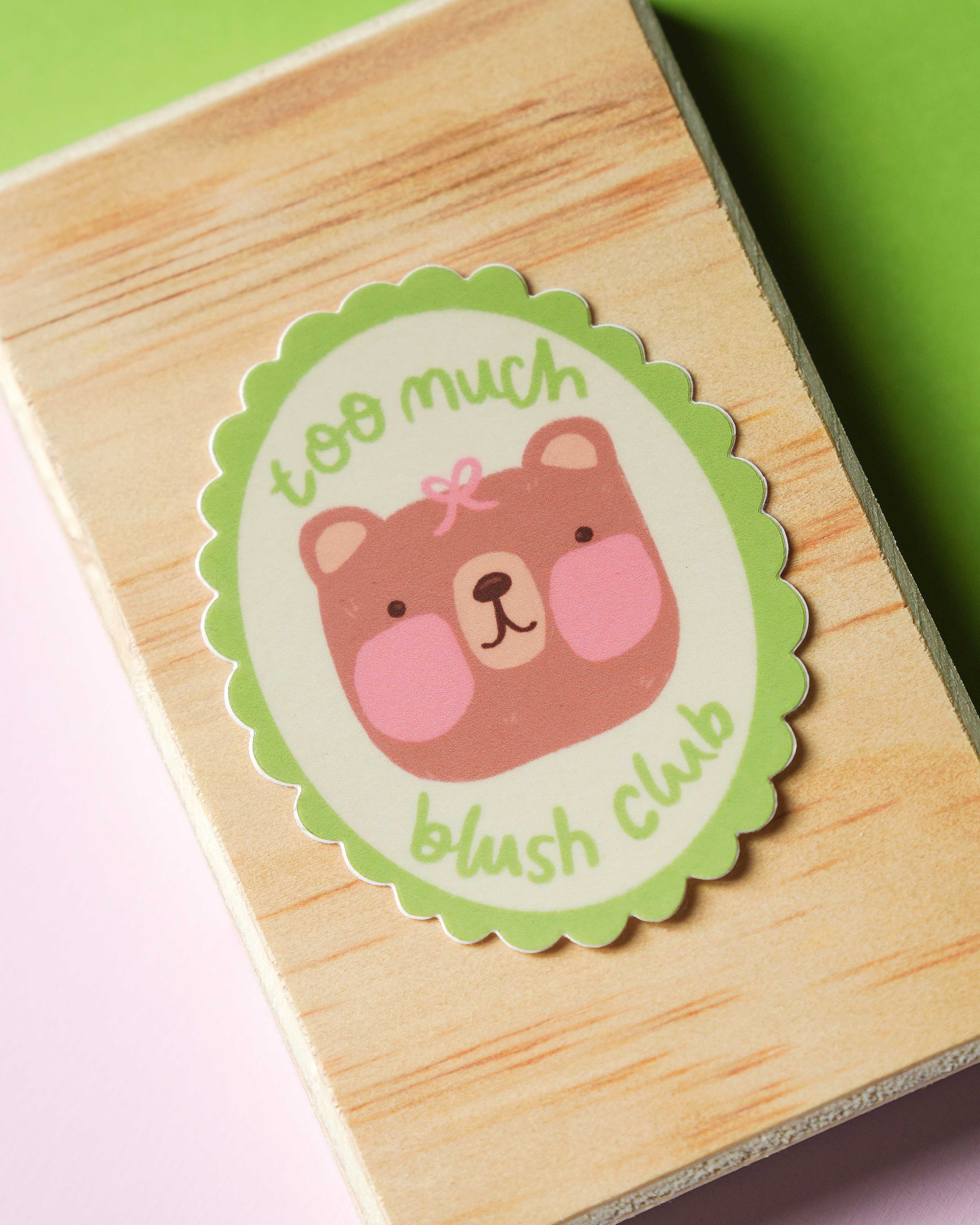 Too Much Blush Club Single Sticker
