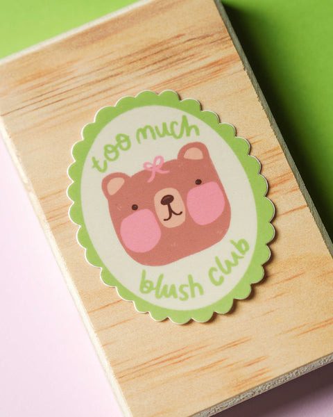 Too Much Blush Club Single Sticker