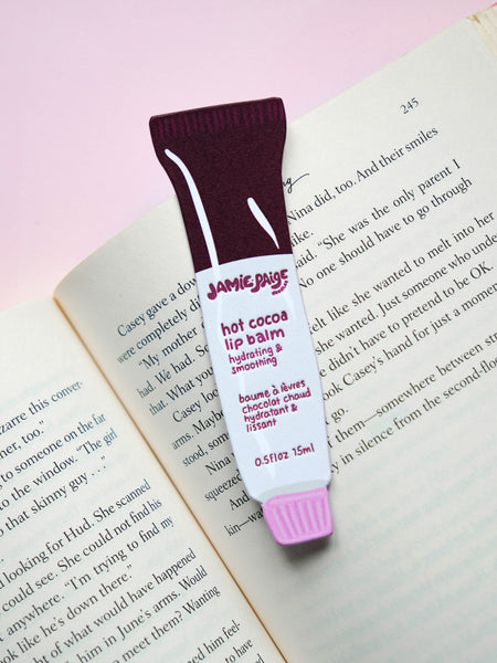 Hot Cocoa Lip Balm Bookmark