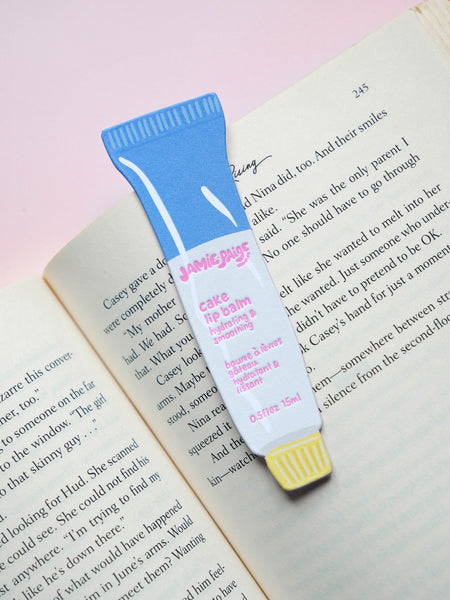 Cake Lip Balm Bookmark