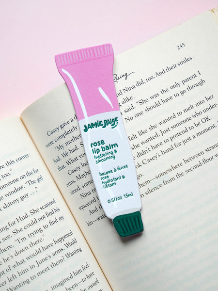 Rose Lip Balm Bookmark