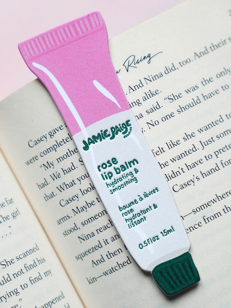 Rose Lip Balm Bookmark