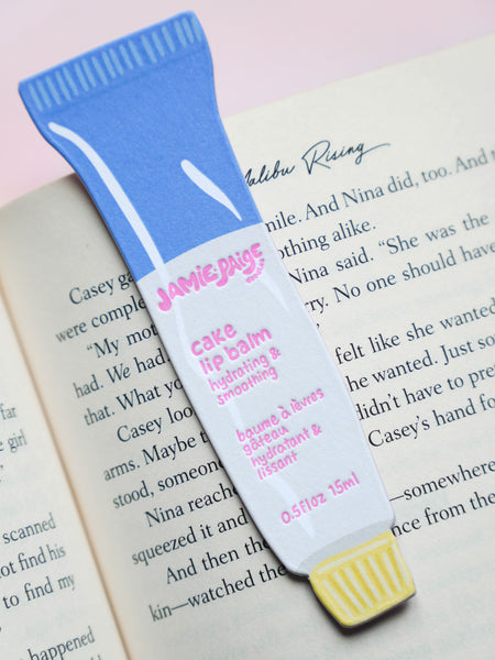 Cake Lip Balm Bookmark