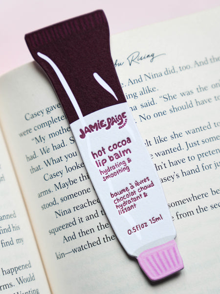 Hot Cocoa Lip Balm Bookmark