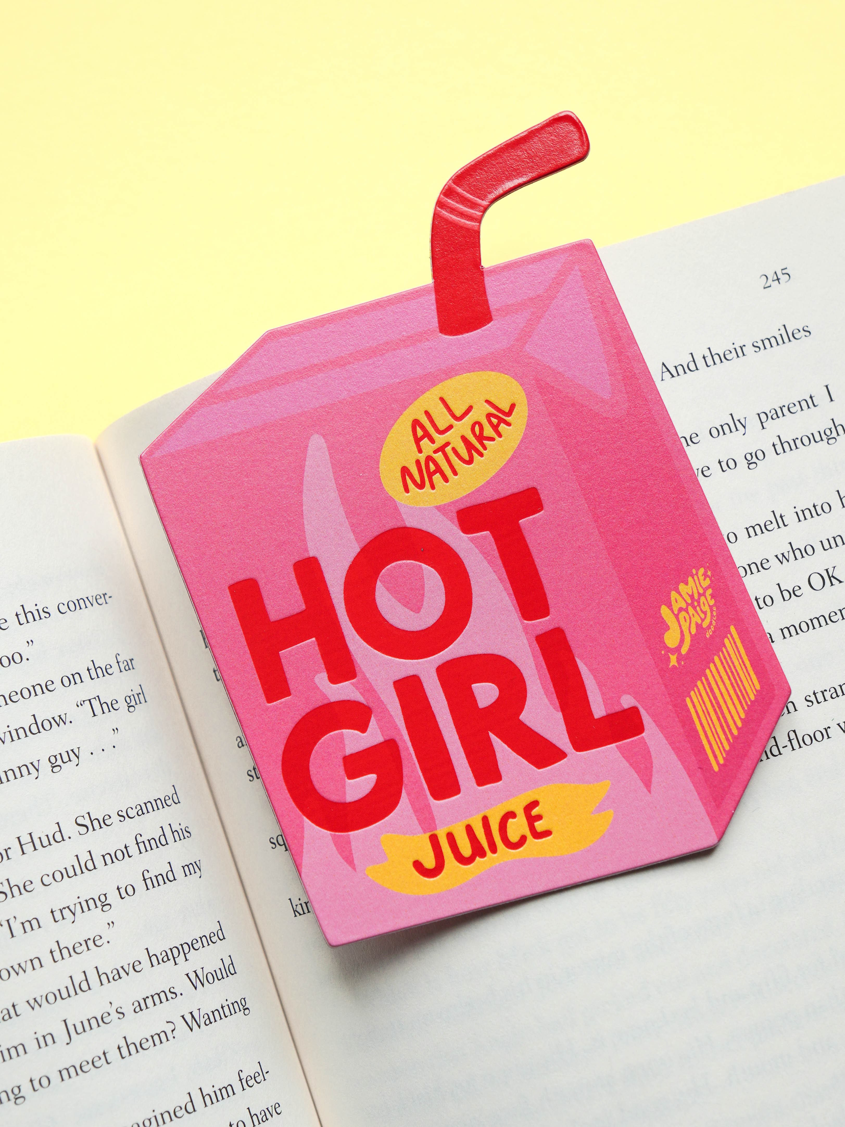 Hot Girl Juice Juicebox Bookmark