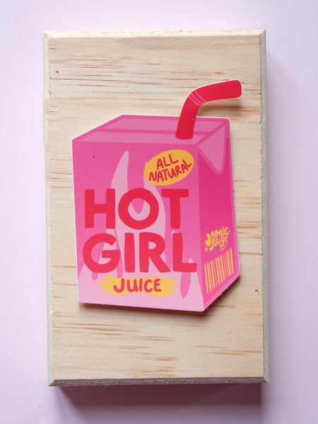 Hot Girl Juice Juicebox Single Sticker