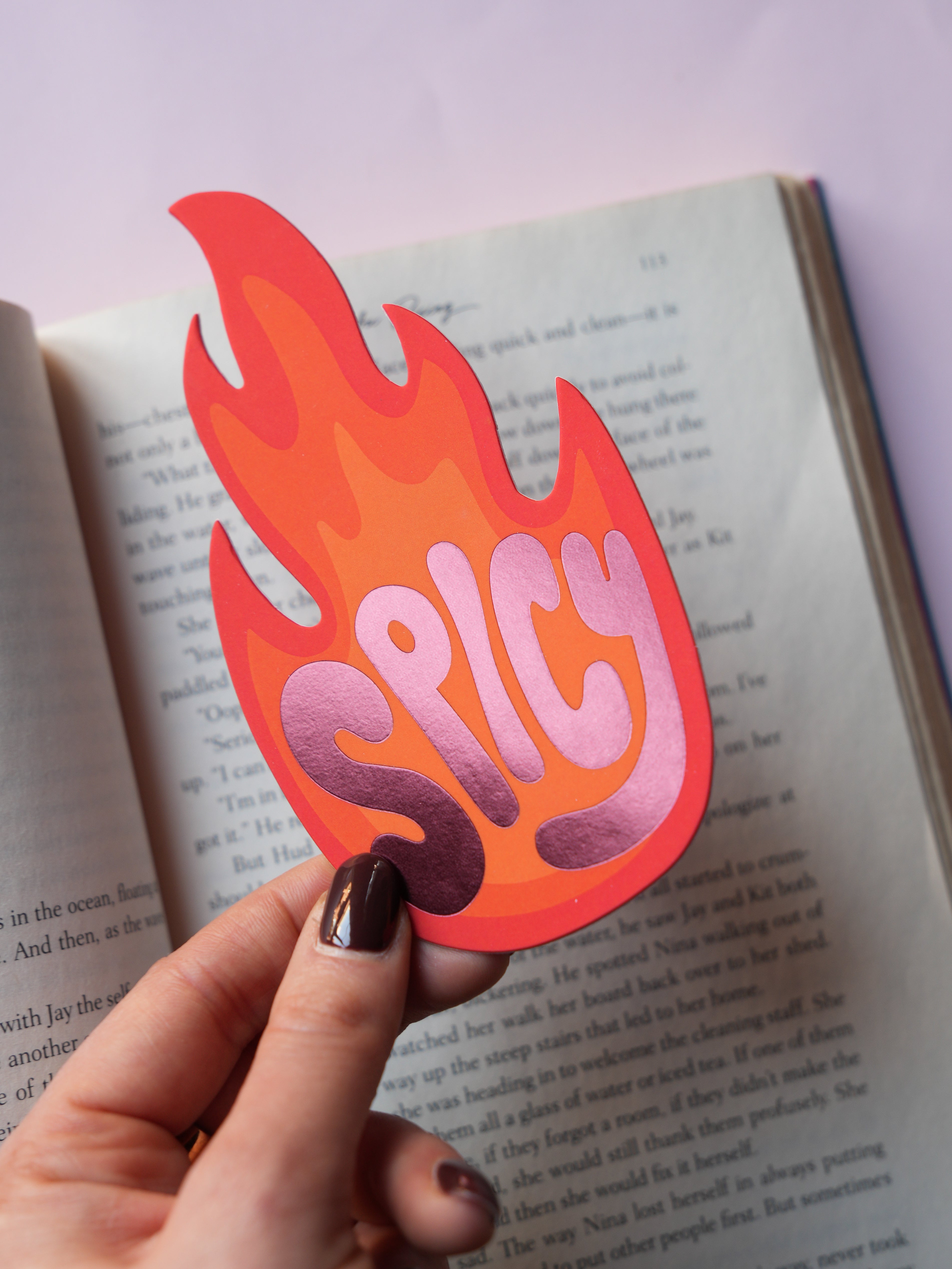 Spicy Fire Flame Bookmark