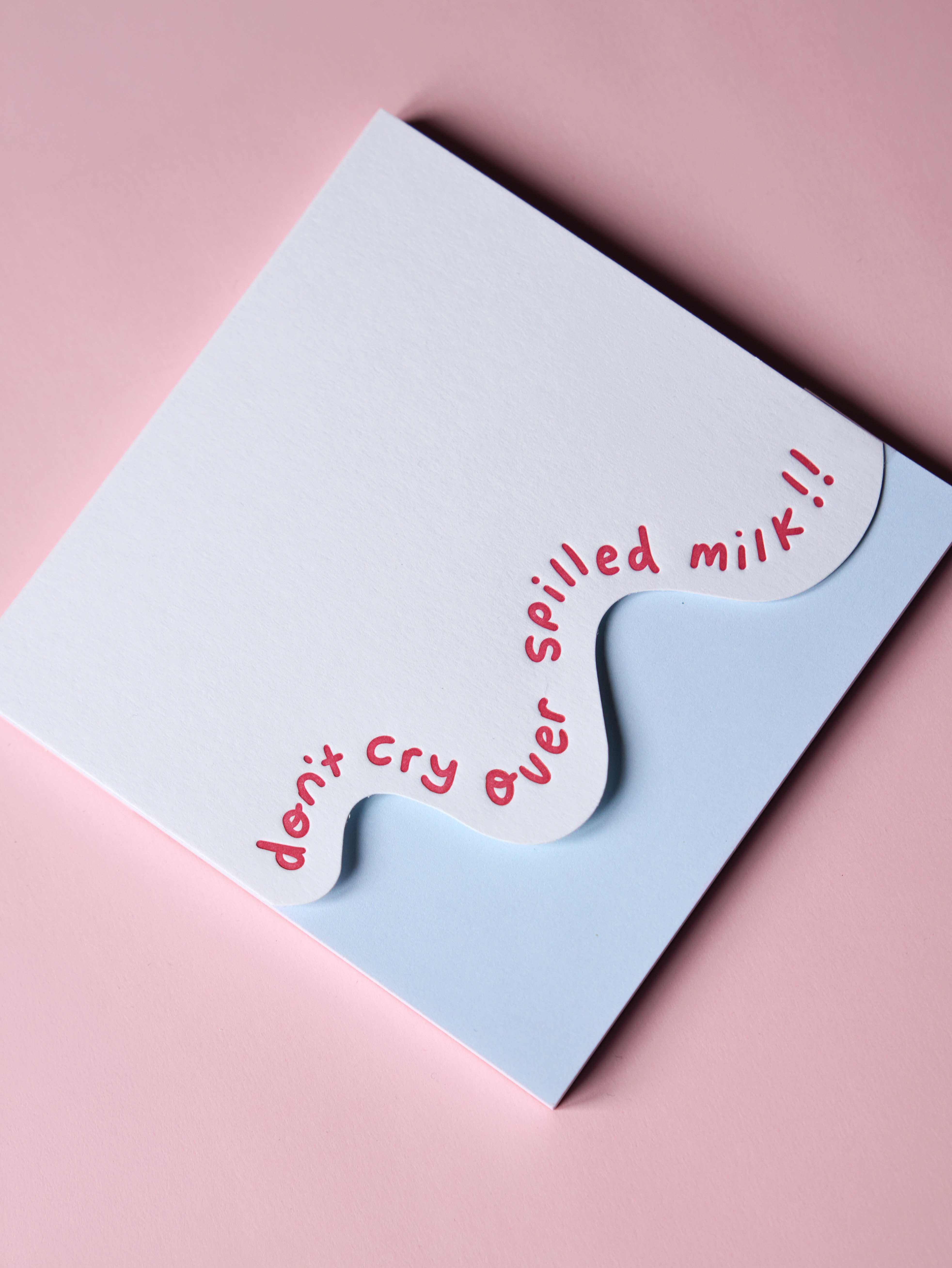 Don't Cry Over Spilled Milk Doodlepad