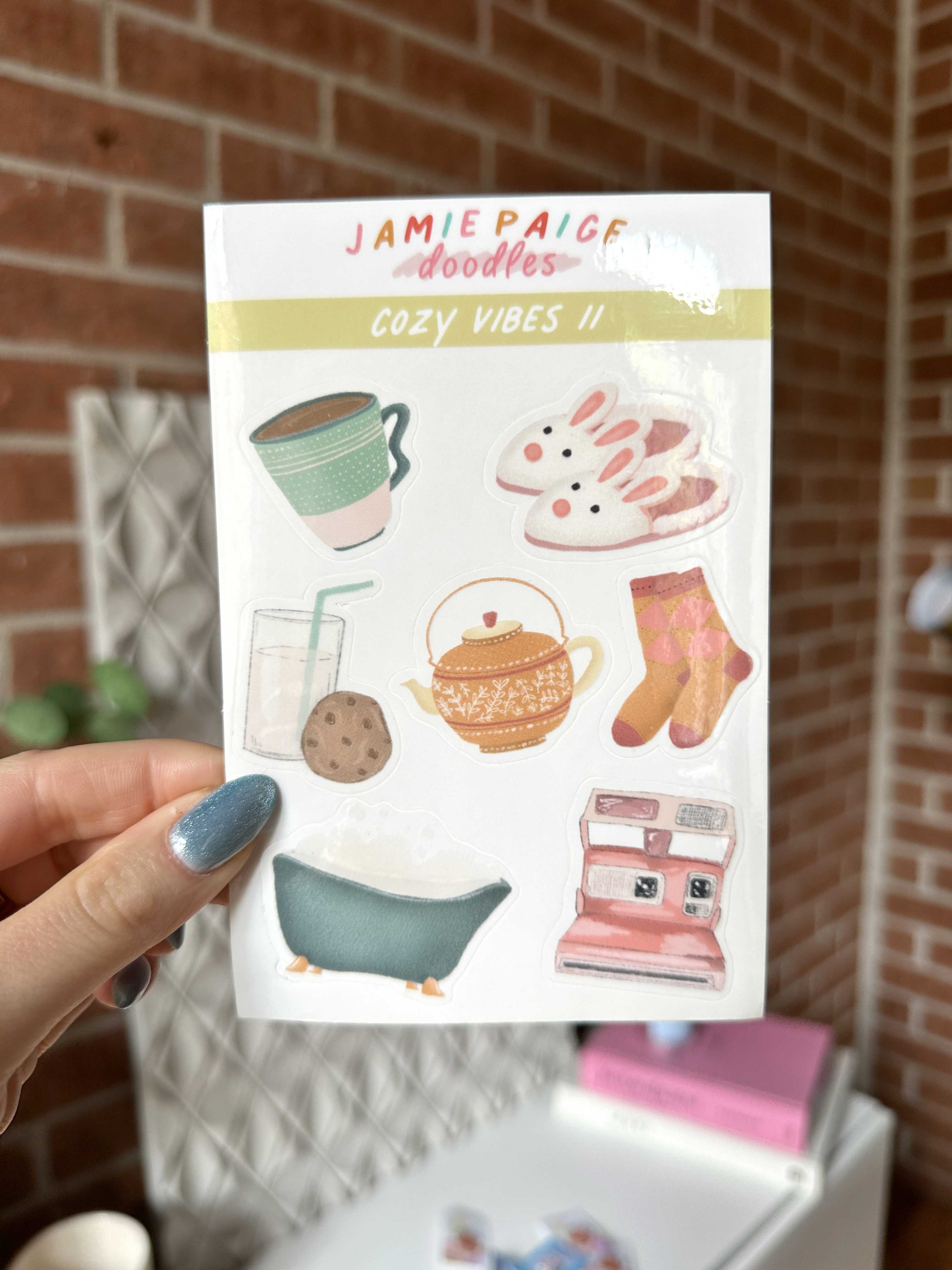 Imperfect Cozy Vibes II Sticker Sheet