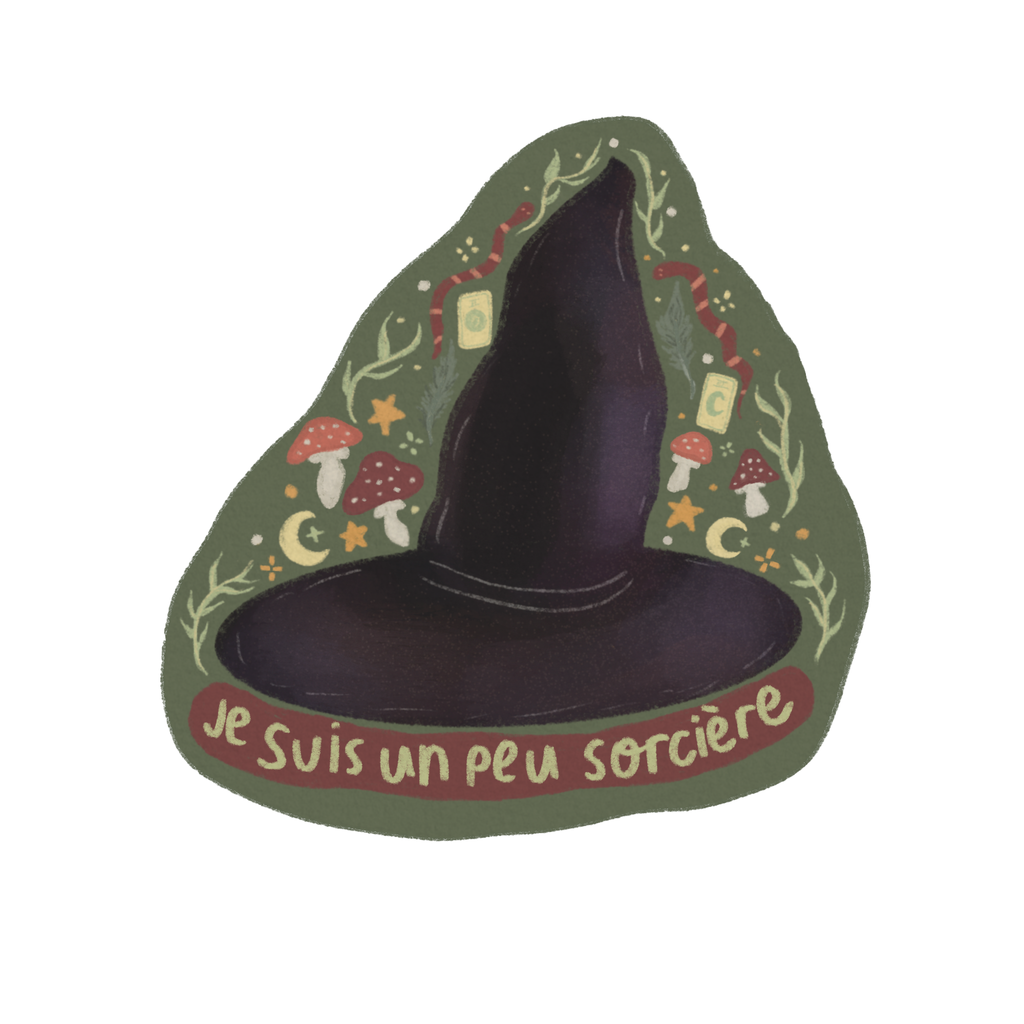 Je Suis Un Peu Sorcière Single Sticker