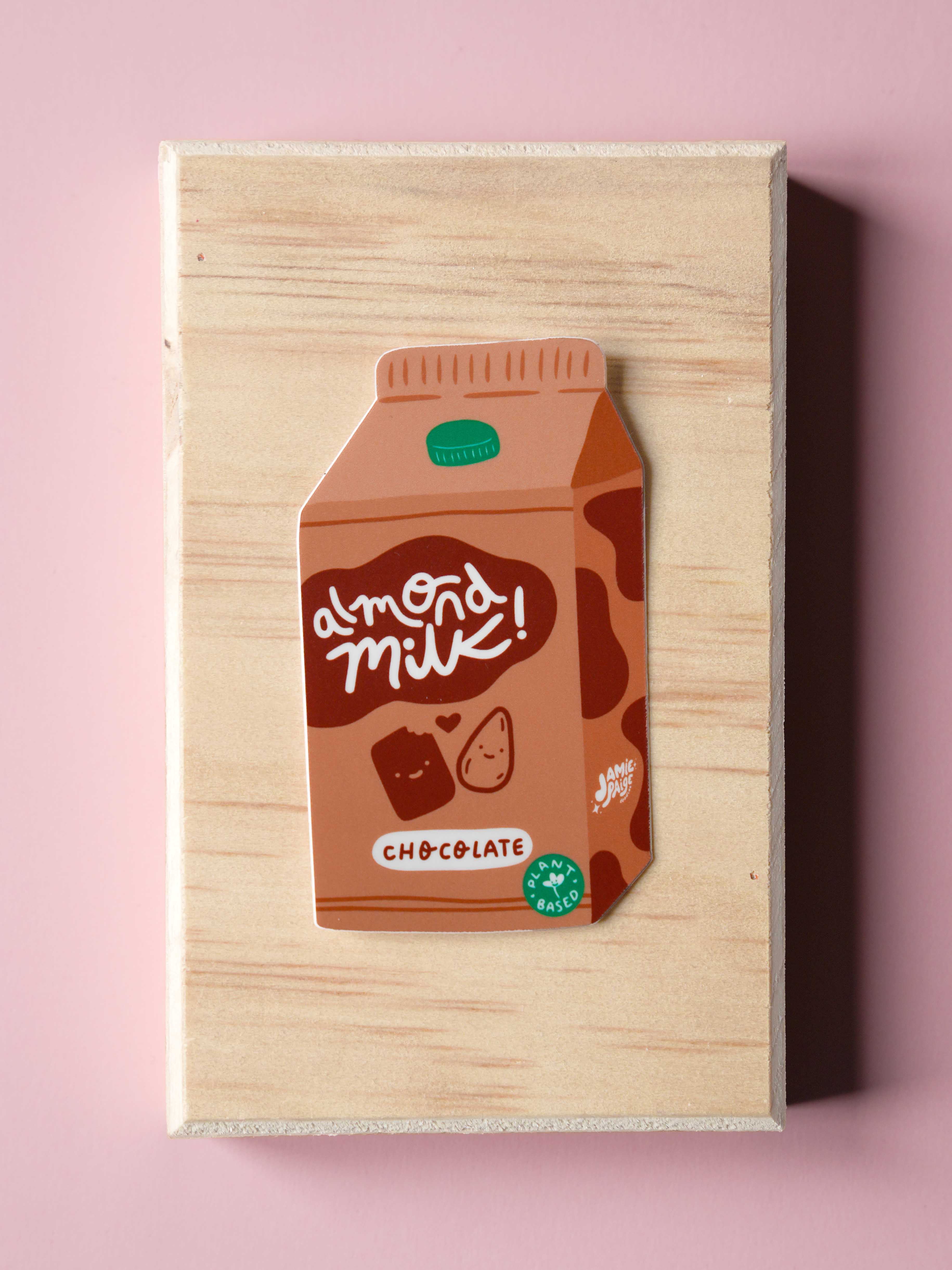 Chocolate Almond Milk Single Sticker