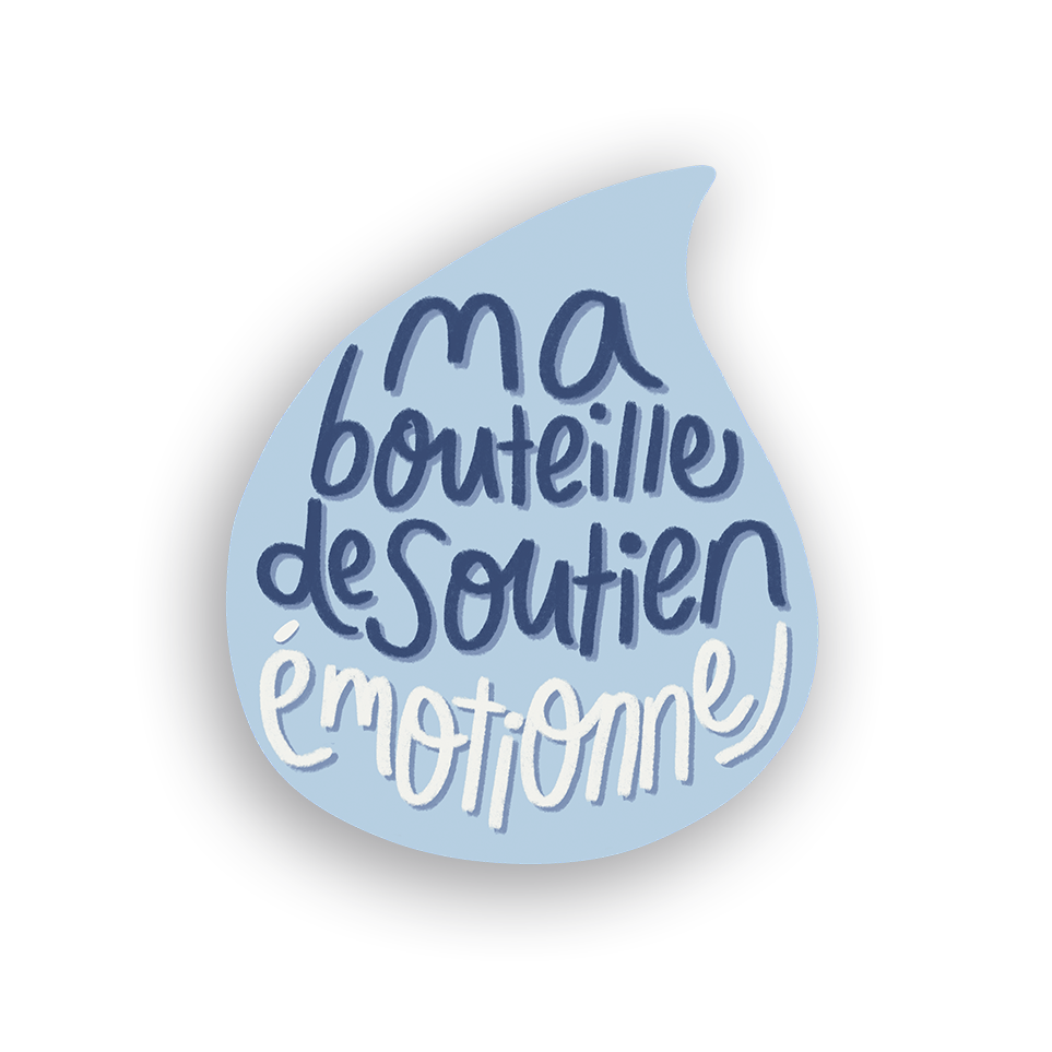 Ma Bouteille De Soutien Émotionnel Single Sticker