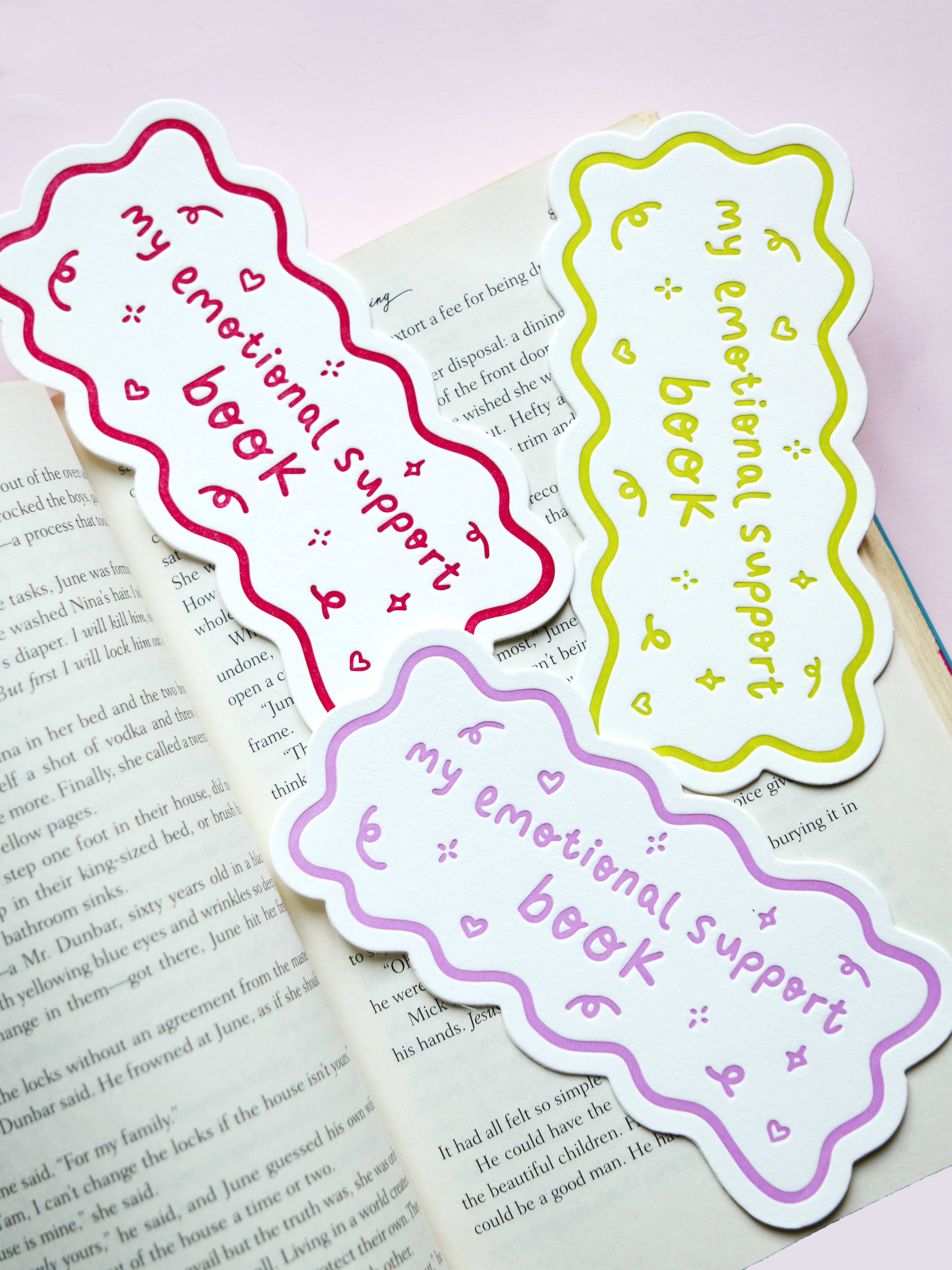 Letterpress Emotional Support Book Bundle