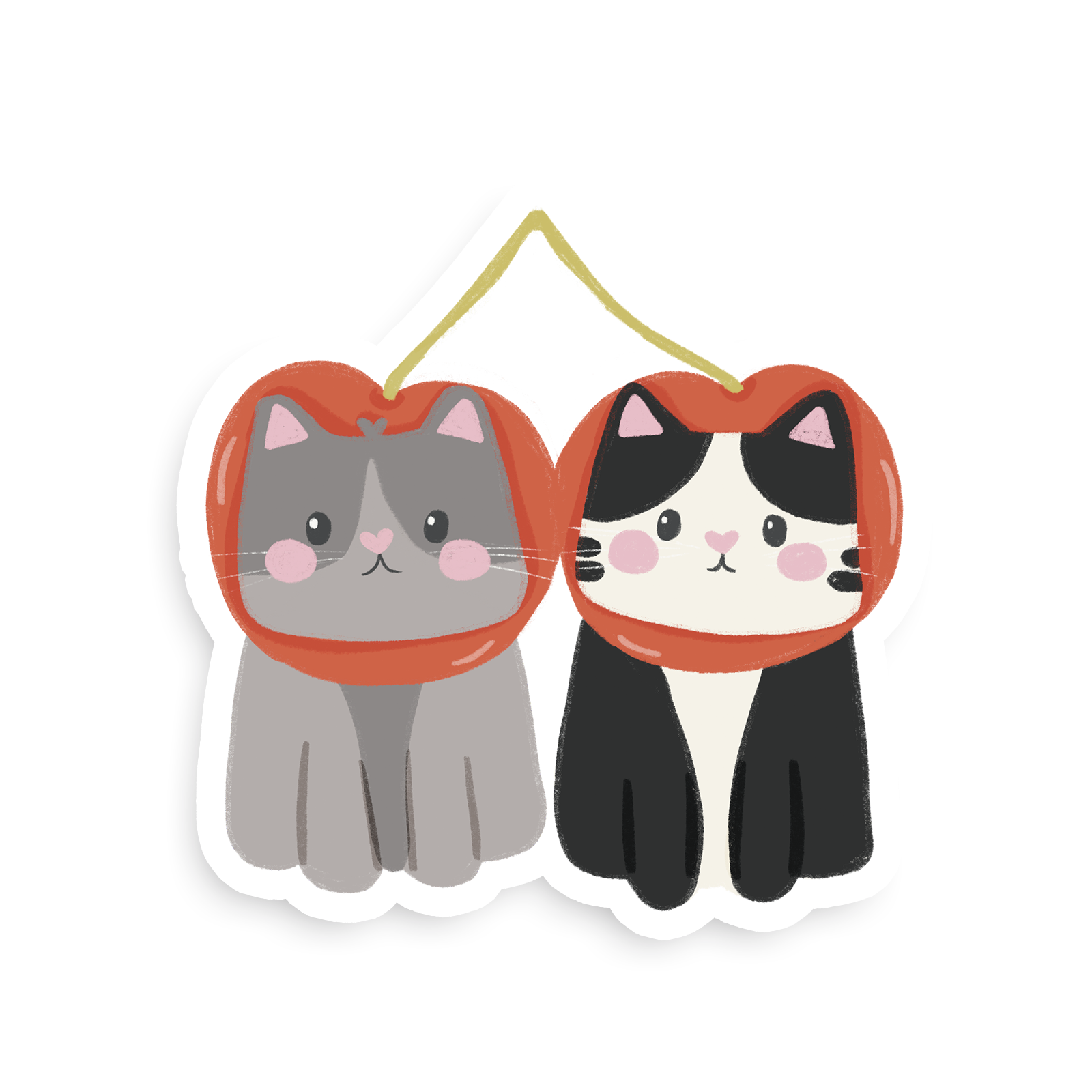 Cherry Cats Single Sticker