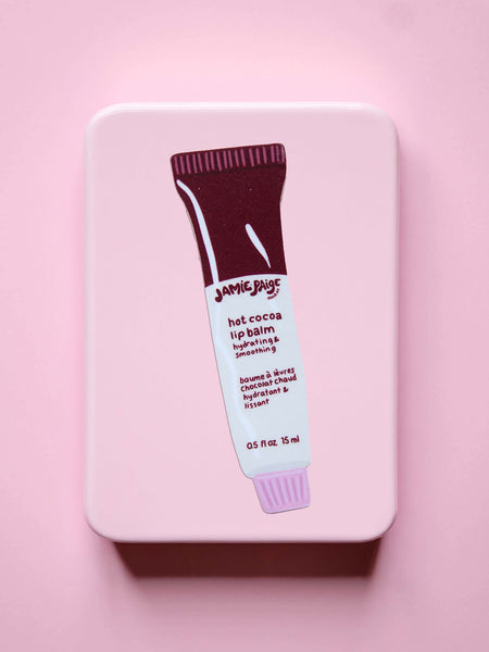 Hot Cocoa Lip Balm Single Sticker