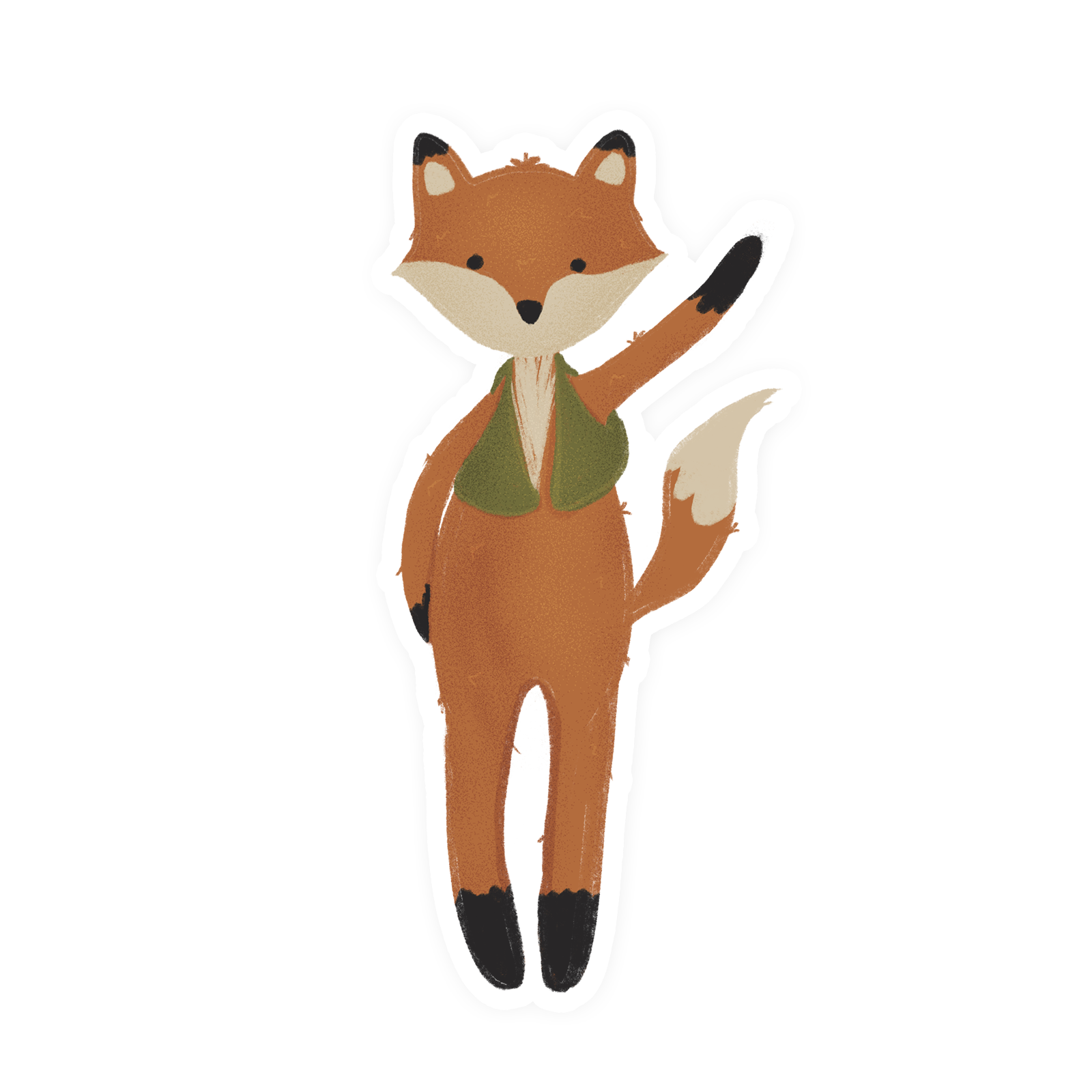 Early bird pre-order discount] Five transparent stickers into a group   Five fox stickers to own at one time - Shop Hello Studio Stickers - Pinkoi
