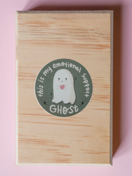 Emotional Support Ghost Single Sticker