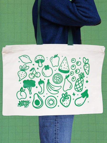 XL Grocery Tote (Green)