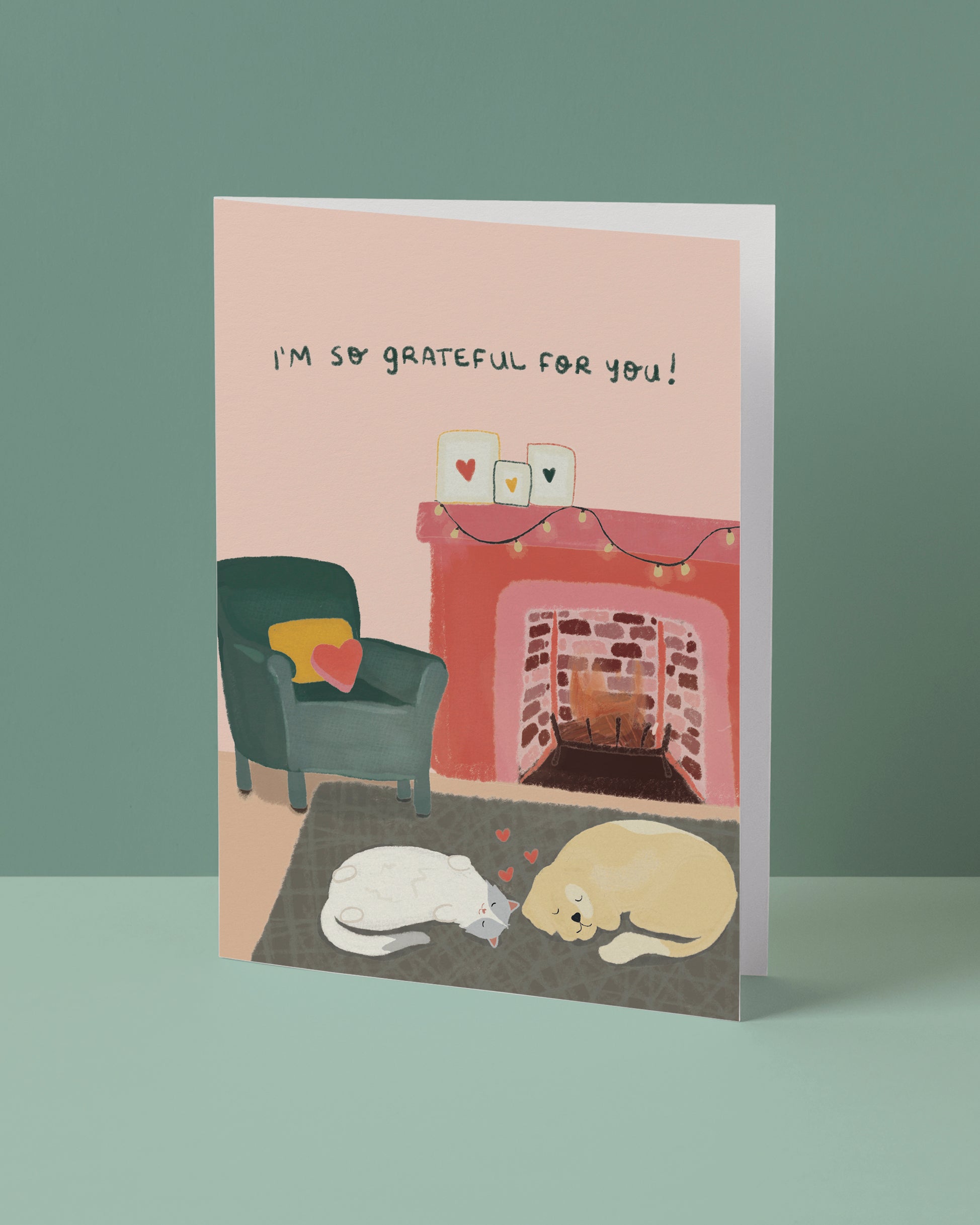 I'm So Grateful For You Greeting Card