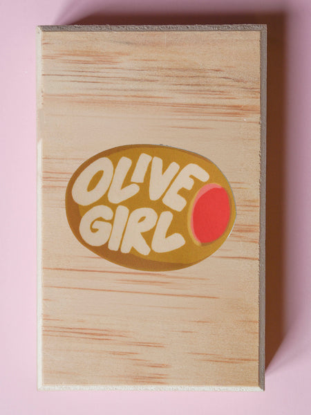 Olive Girl Single Sticker