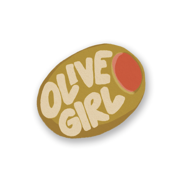 Olive Girl Single Sticker