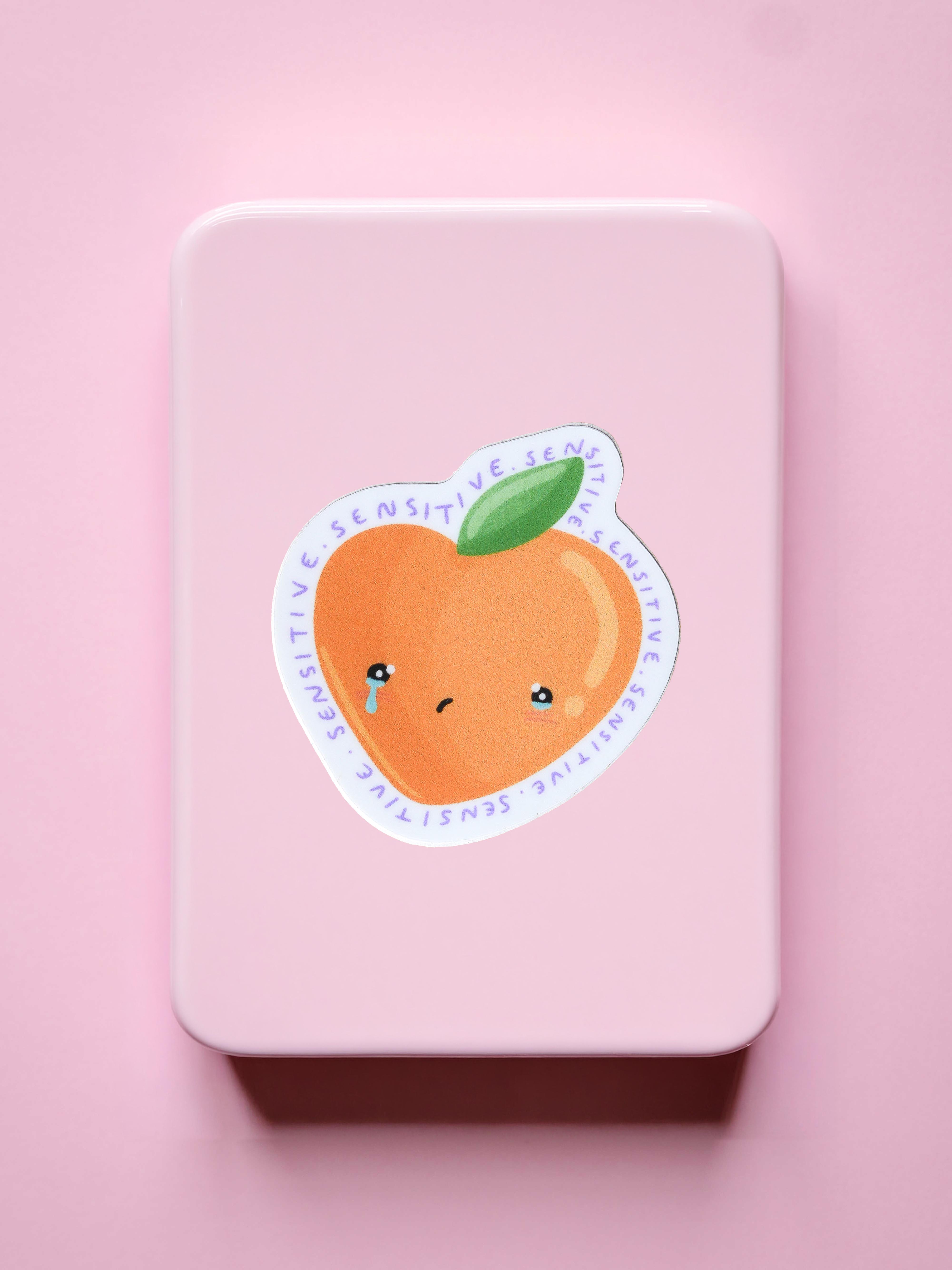 Sensitive Peach Single Sticker