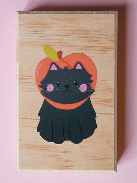 Peach cat Single Sticker