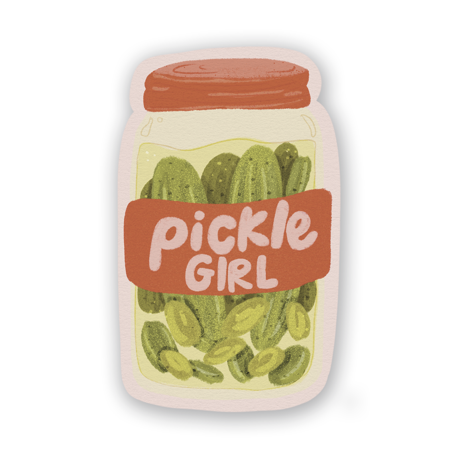 Pickle Girl Single Sticker