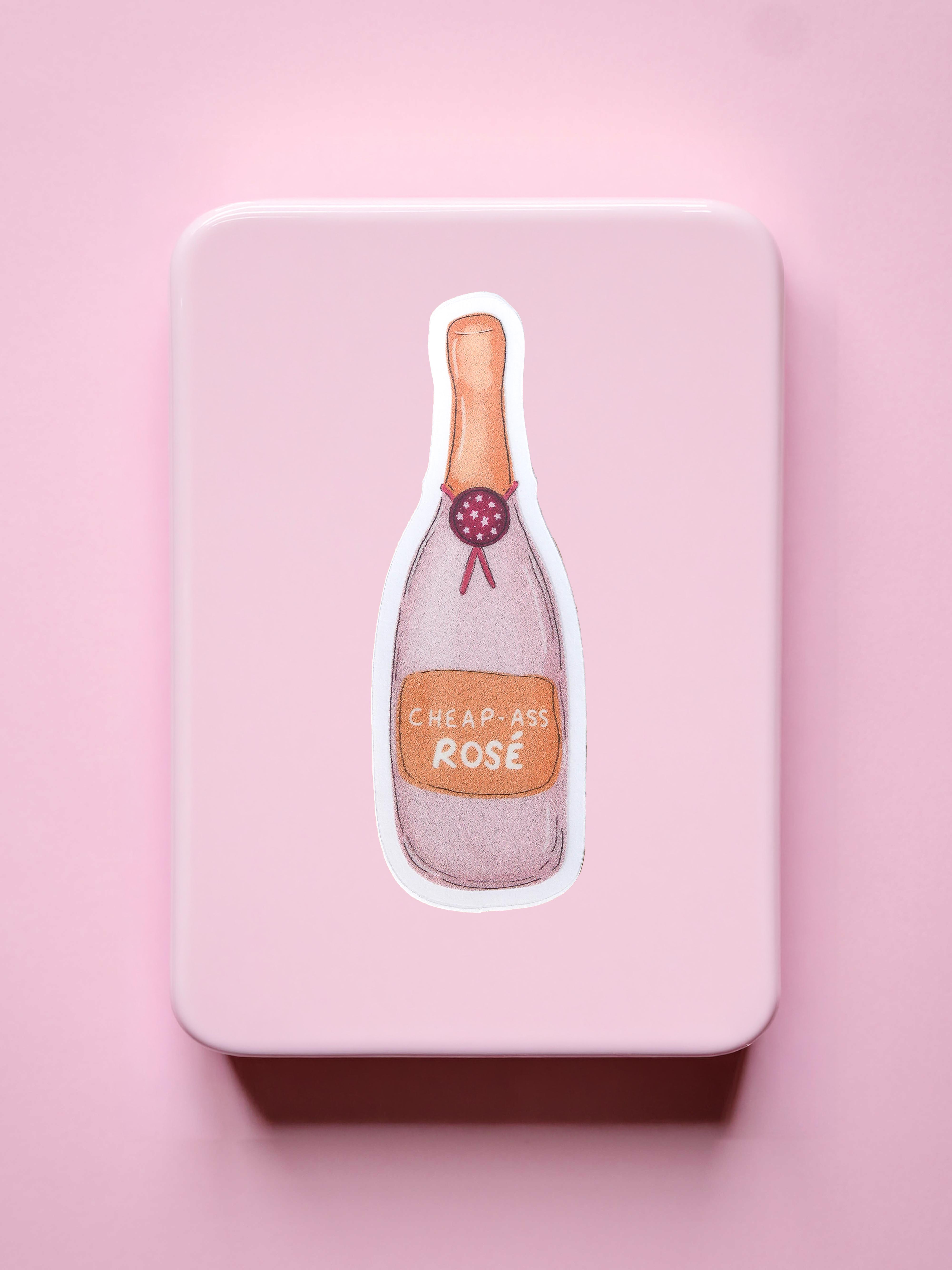 Cheap-Ass Rosé Single Sticker