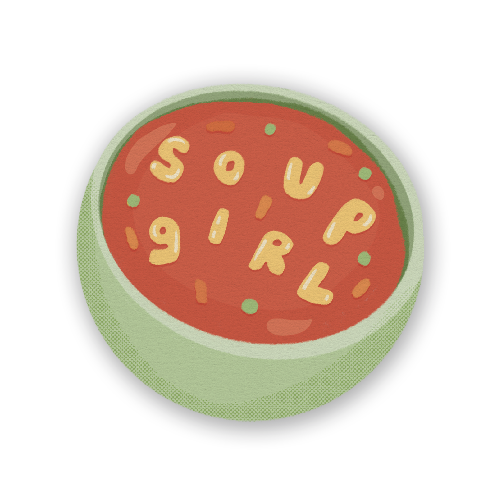 Soup Girl Single Sticker