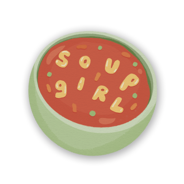 Soup Girl Single Sticker