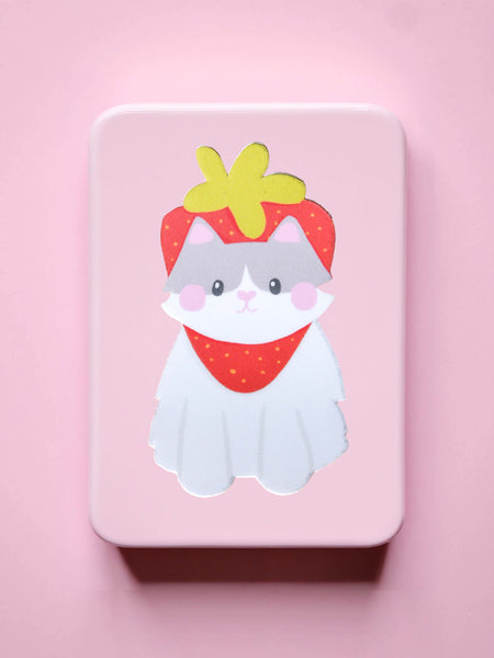 Strawberry Cat Single Sticker