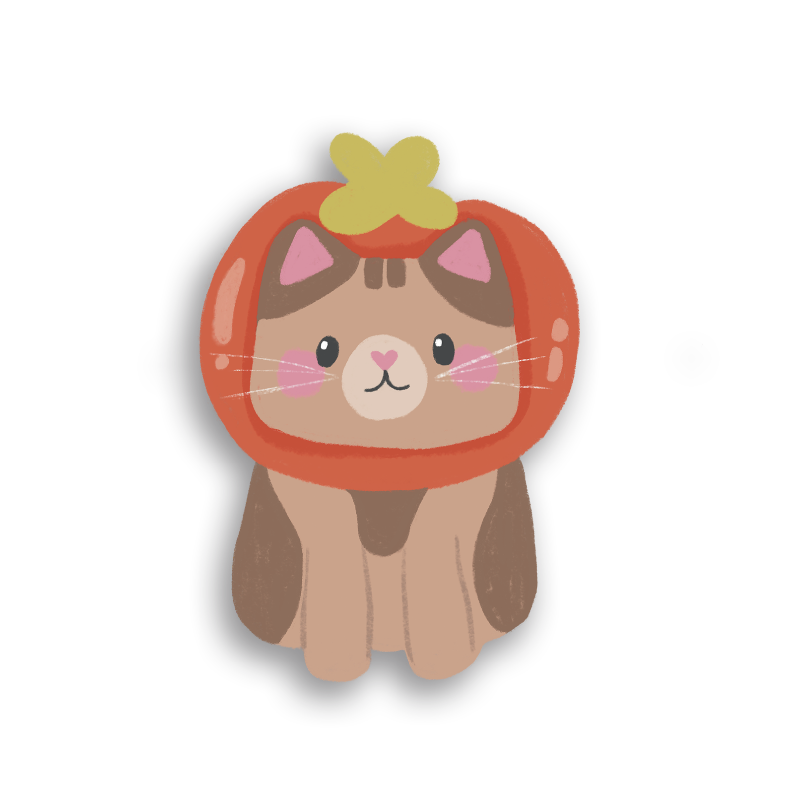 Tomato Cat Single Sticker