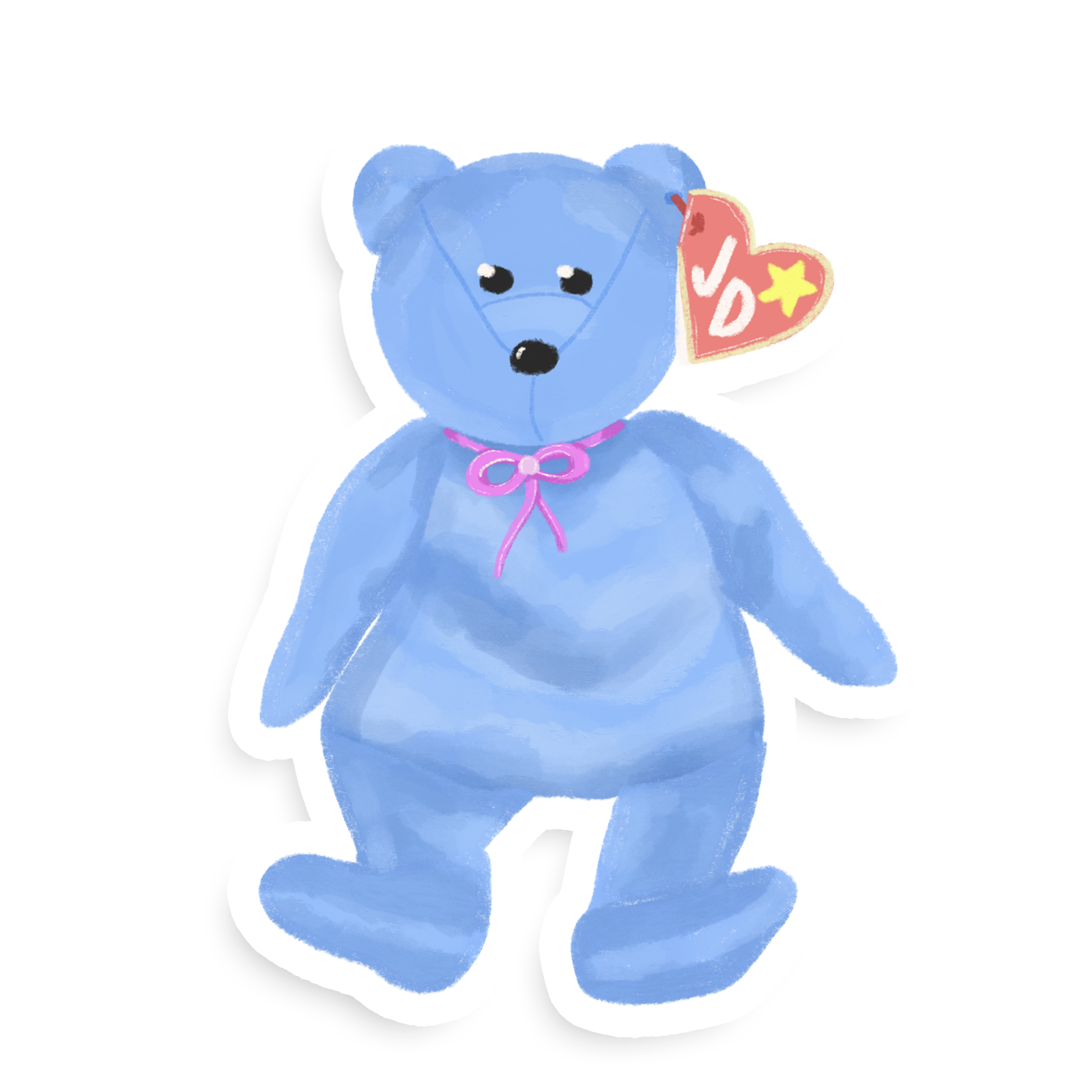 Beanie Baby Single Sticker