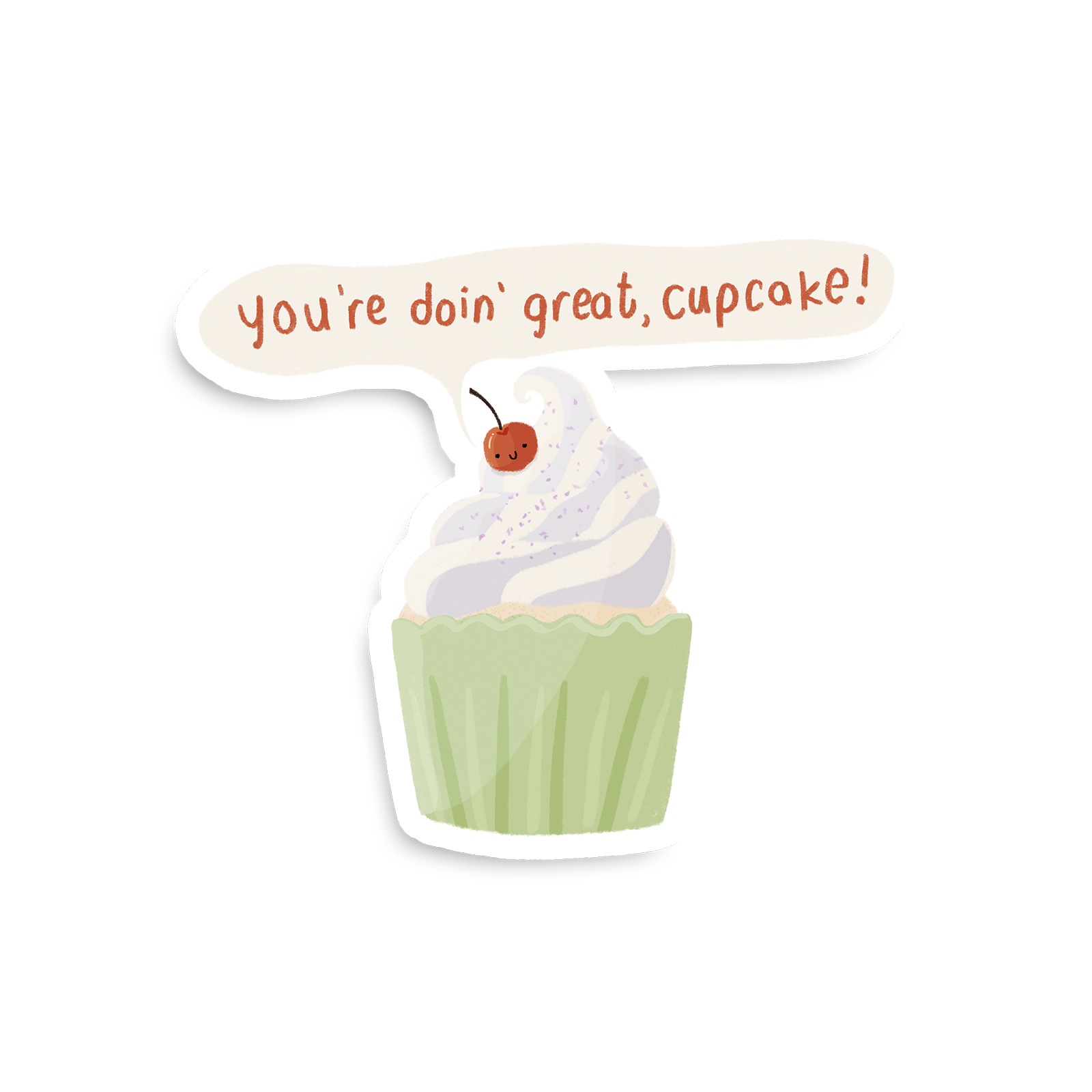 You're Doin' Great, Cupcake Single Sticker