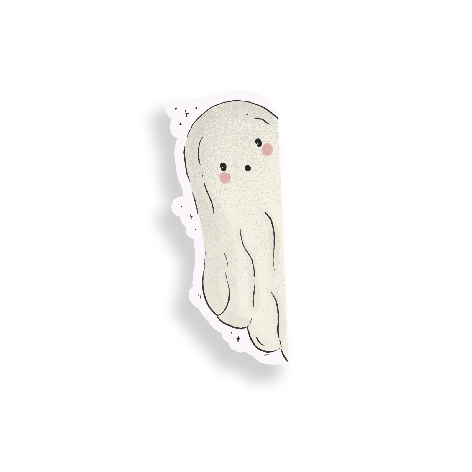 Peek-A-Boo Ghost Single Sticker