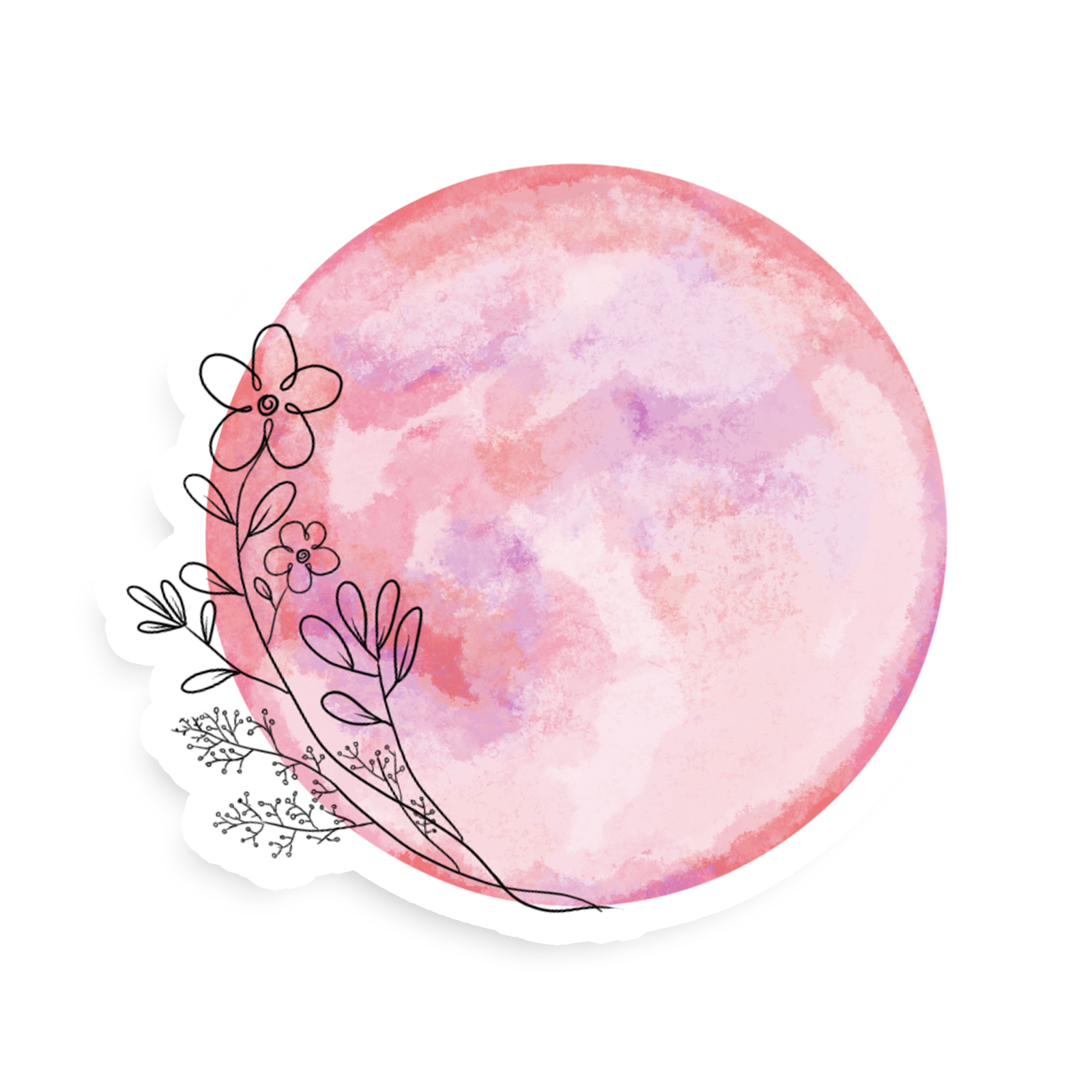 Pink Moon Single Sticker