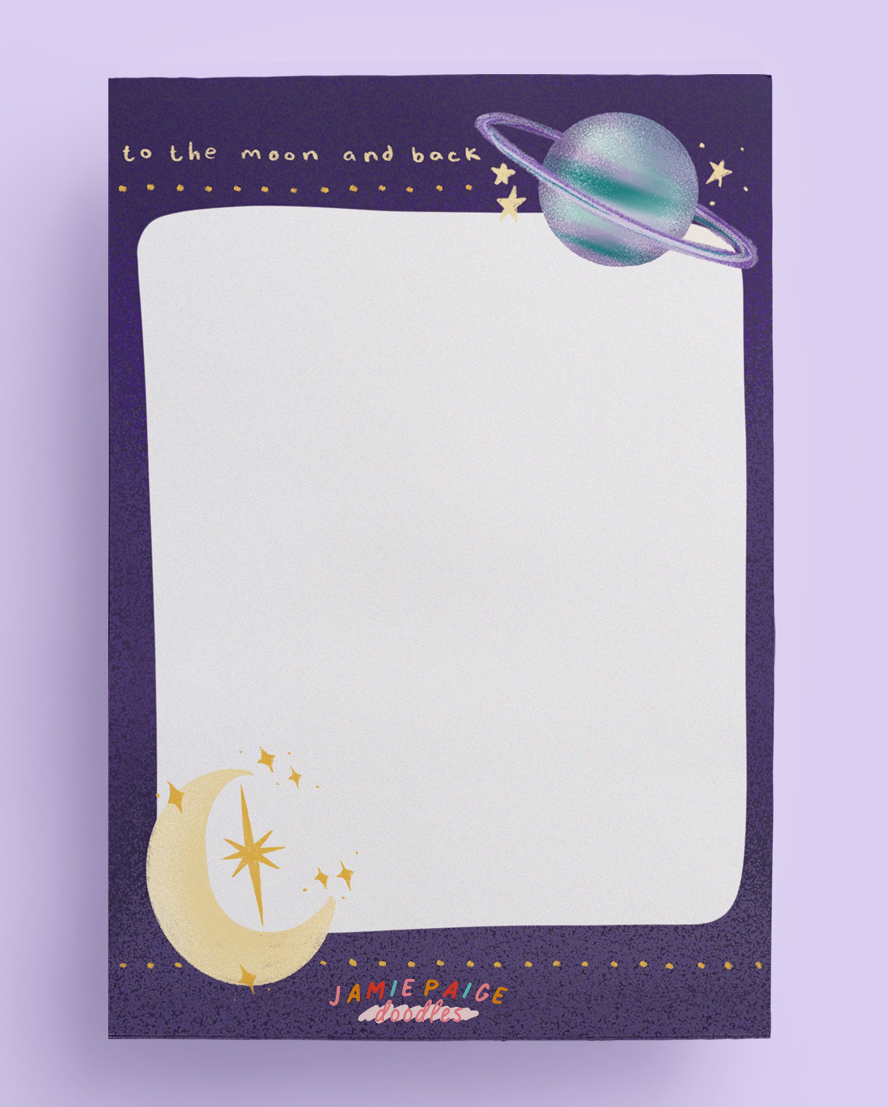 To The Moon and Back Doodlepad