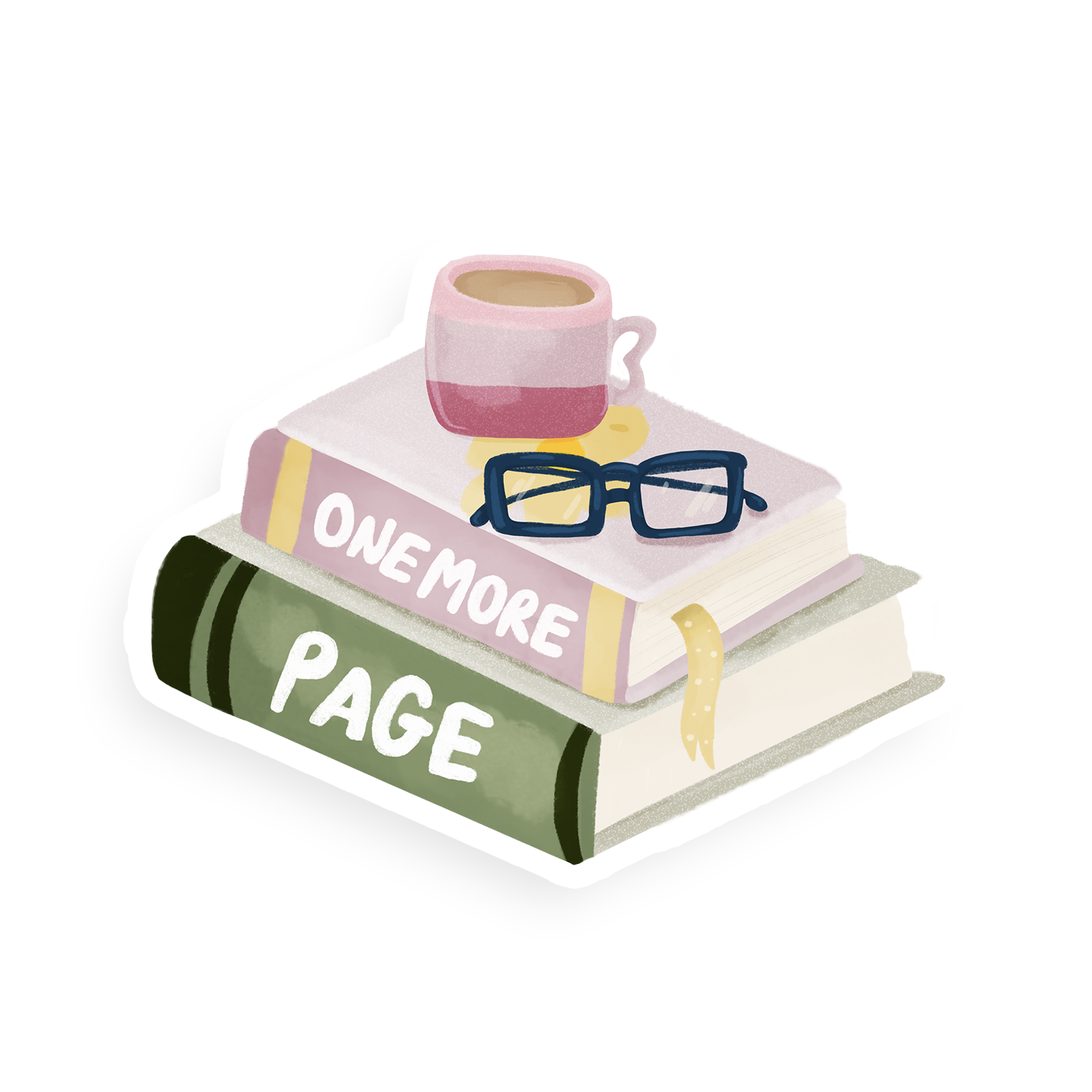 One More Page Single Sticker