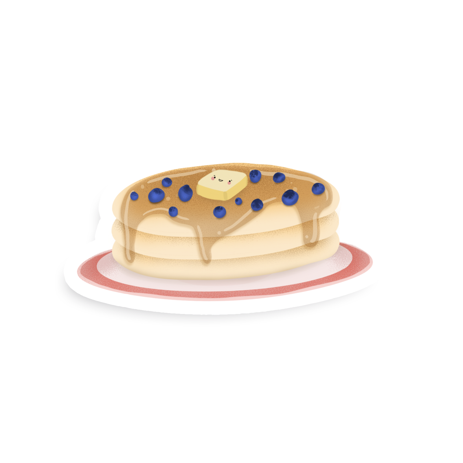 Stack Of Pancakes Single Sticker