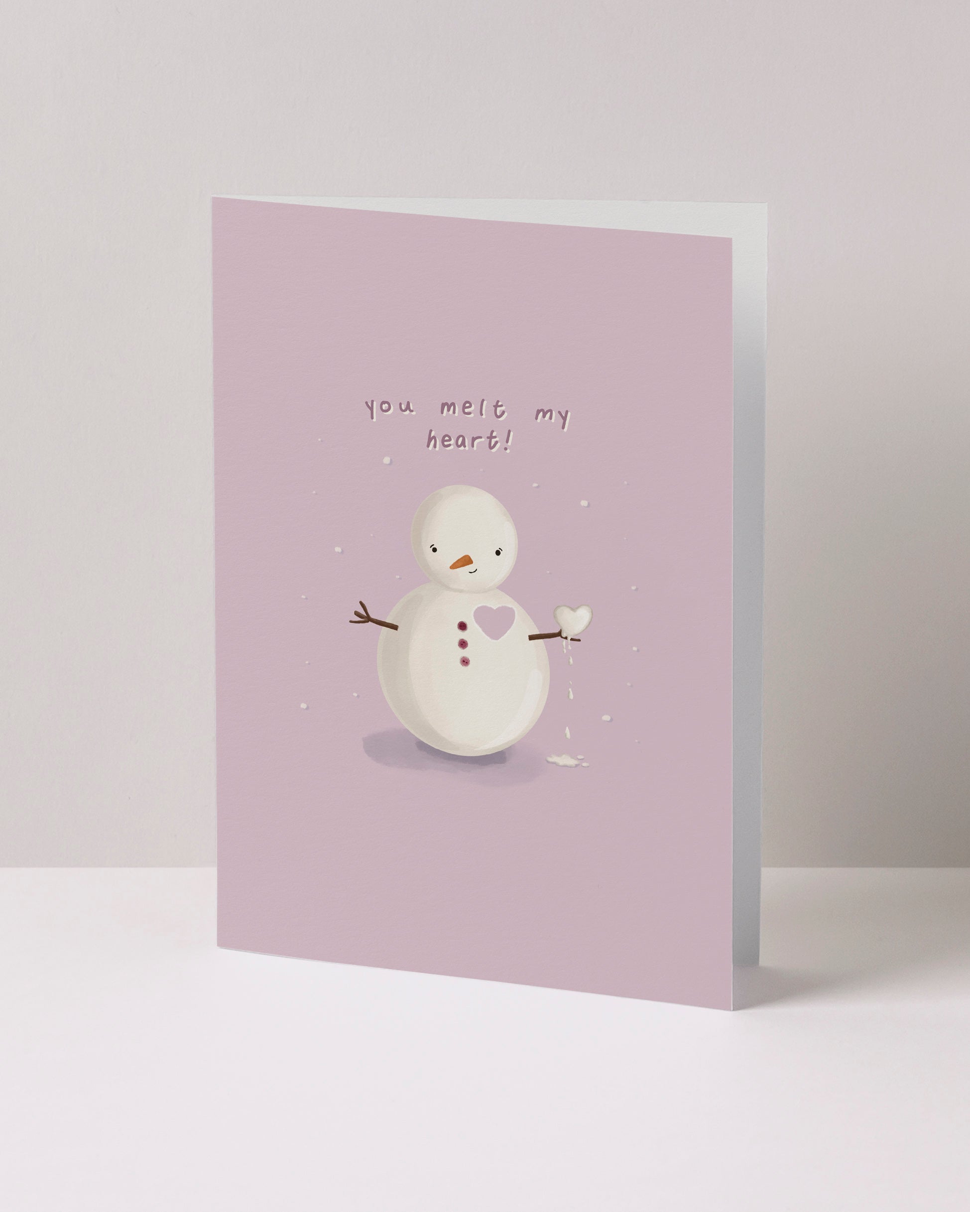 Melty Snowman Greeting Card