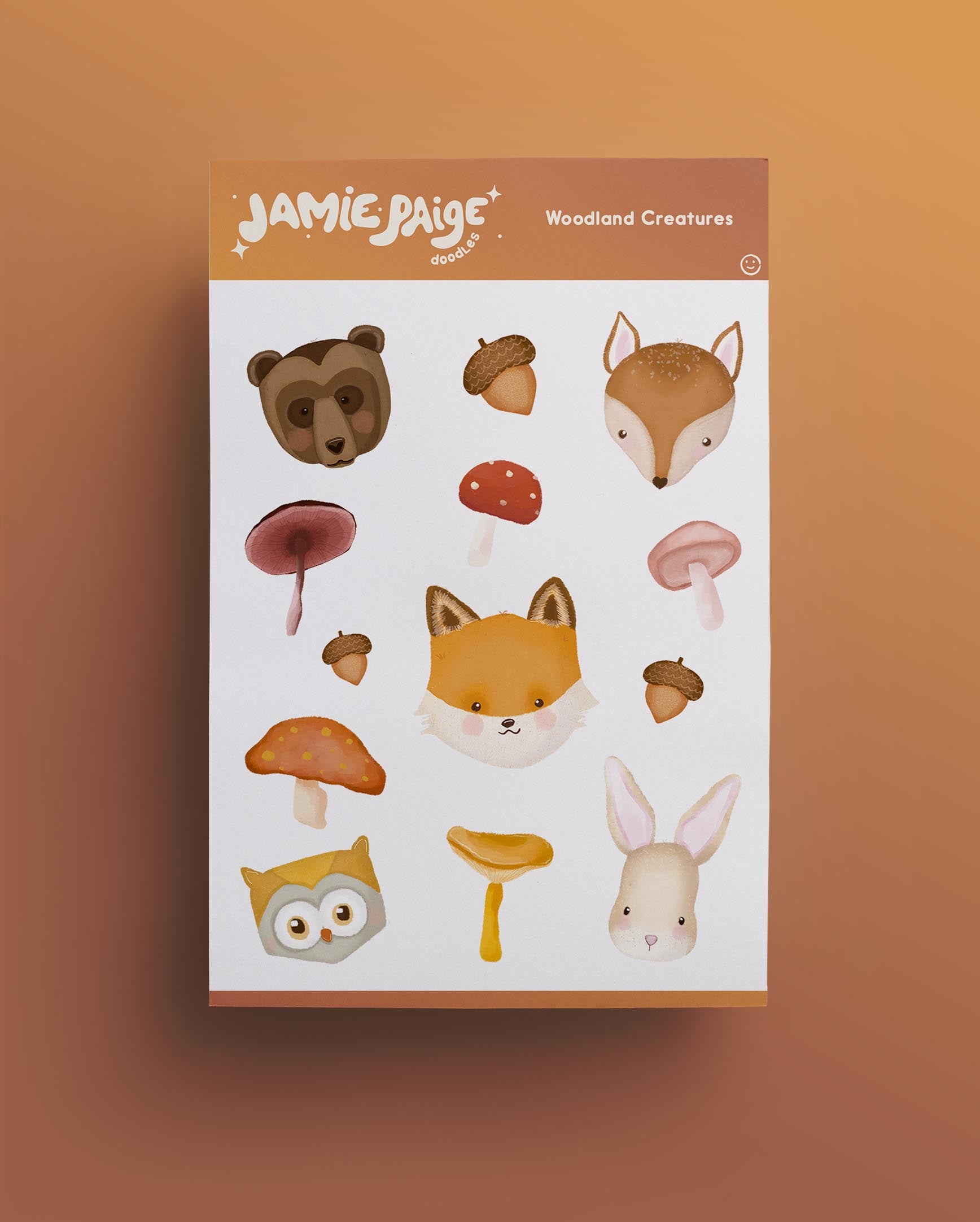 Woodland Creatures Sticker Sheet woodland-creatures-sticker-sheet